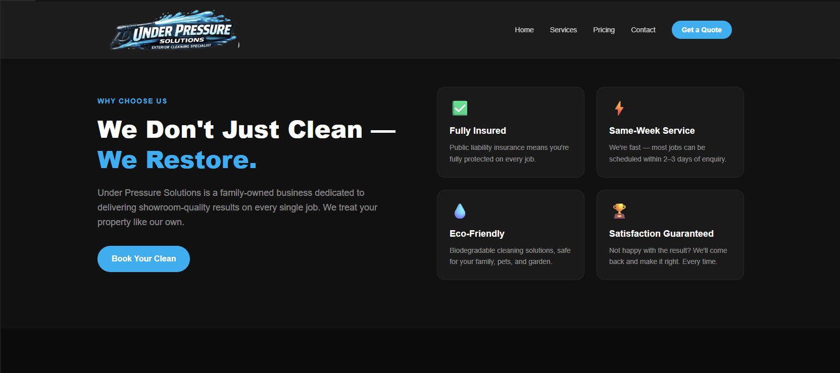 Under Pressure Solutions – Screenshot 3